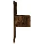 Wall-mounted bedside table with LED lights in smoked oak. by , Nightstands - Ref: Foro24-848165, Price: 57,39 €, Discount: %
