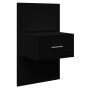 Wand-Nachttisch mit LED-Lichtern in Schwarz von , Nachttische - Ref: Foro24-848159, Preis: 60,71 €, Rabatt: %