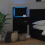 Wand-Nachttisch mit LED-Lichtern in Schwarz von , Nachttische - Ref: Foro24-848159, Preis: 60,71 €, Rabatt: %