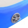 Esterilla inflable de gimnasia con bomba PVC azul 200x200x20 cm