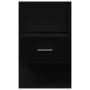 Wand-Nachttisch mit LED-Lichtern in Schwarz von , Nachttische - Ref: Foro24-848159, Preis: 60,71 €, Rabatt: %