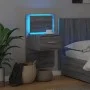 Wand-Nachttisch mit LED-Lichtern in Grau Sonoma von , Nachttische - Ref: Foro24-848167, Preis: 66,94 €, Rabatt: %
