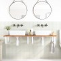 Sink shelf supports 2 units rectangular white steel by , Supports and crossbars - Ref: Foro24-4007266, Price: 37,11 €, Discou...