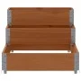 Elevated flowerbed with 3 levels made of solid brown pine wood, 120x80cm. by , Pots and planters - Ref: Foro24-4010312, Price...