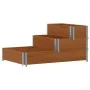 Elevated flowerbed with 3 levels made of solid brown pine wood, 120x80cm. by , Pots and planters - Ref: Foro24-4010312, Price...