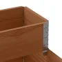 Elevated flowerbed with 3 levels made of solid brown pine wood, 120x80cm. by , Pots and planters - Ref: Foro24-4010312, Price...