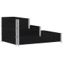Elevated flowerbed with 3 levels made of solid black pine wood, 120x80 cm. by , Pots and planters - Ref: Foro24-4010310, Pric...