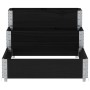 Elevated flowerbed with 3 levels made of solid black pine wood, 120x80 cm. by , Pots and planters - Ref: Foro24-4010310, Pric...