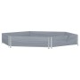 Elevated hexagonal flowerbed made of solid gray pine wood 160x160 cm by , Pots and planters - Ref: Foro24-4010319, Price: 50,...