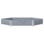 Elevated hexagonal flowerbed made of solid gray pine wood 160x160 cm by , Pots and planters - Ref: Foro24-4010319, Price: 50,...