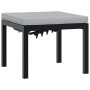 Garden bench with 3-piece cushions, steel frame with black powder coating. by , Garden sets - Ref: Foro24-3283654, Price: 272...