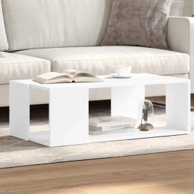 White engineered wood coffee table 89.5x48x30 cm by , Coffee table - Ref: Foro24-848150, Price: 45,62 €, Discount: %