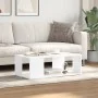 White engineered wood coffee table 89.5x48x30 cm by , Coffee table - Ref: Foro24-848150, Price: 43,38 €, Discount: %