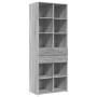 Tall Sonoma gray engineered wood sideboard 70x42.5x185 cm by , Sideboards - Ref: Foro24-3281467, Price: 151,53 €, Discount: %