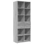 Tall Sonoma gray engineered wood sideboard 70x42.5x185 cm by , Sideboards - Ref: Foro24-3281467, Price: 149,65 €, Discount: %