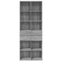 Tall Sonoma gray engineered wood sideboard 70x42.5x185 cm by , Sideboards - Ref: Foro24-3281467, Price: 151,53 €, Discount: %