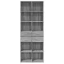Tall Sonoma gray engineered wood sideboard 70x42.5x185 cm by , Sideboards - Ref: Foro24-3281467, Price: 149,65 €, Discount: %