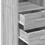 Tall Sonoma gray engineered wood sideboard 70x42.5x185 cm by , Sideboards - Ref: Foro24-3281467, Price: 149,65 €, Discount: %