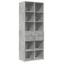 Aparador alto madera de ingeniería gris hormigón 70x42,5x185 cm de , Aparadores - Ref: Foro24-3281465, Precio: 150,94 €, Desc...