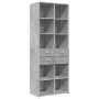 Tall engineered wood sideboard in gray concrete 70x42.5x185 cm by , Sideboards - Ref: Foro24-3281465, Price: 152,88 €, Discou...