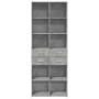 Tall engineered wood sideboard in gray concrete 70x42.5x185 cm by , Sideboards - Ref: Foro24-3281465, Price: 152,88 €, Discou...