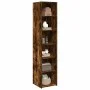 Tall smoked oak engineered wood sideboard 40x41x185 cm by , Sideboards - Ref: Foro24-3281670, Price: 86,16 €, Discount: %