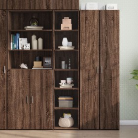 Hoher Schrank aus braunem Eichen-Ingenieurholz 40x41x185 cm. von , Sideboards - Ref: Foro24-3281672, Preis: 96,34 €, Rabatt: %