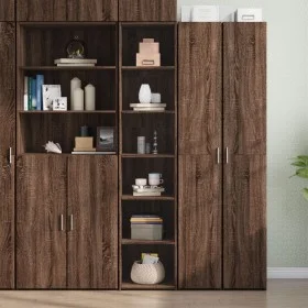Hoher Schrank aus braunem Eichen-Ingenieurholz 40x41x185 cm. von , Sideboards - Ref: Foro24-3281672, Preis: 95,08 €, Rabatt: %