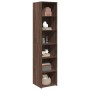 Tall brown oak veneer highboard 40x41x185 cm by , Sideboards - Ref: Foro24-3281672, Price: 96,34 €, Discount: %