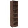 Tall brown oak veneer highboard 45x41x185 cm by , Sideboards - Ref: Foro24-3281679, Price: 101,80 €, Discount: %