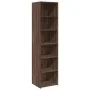 Tall brown oak veneer highboard 45x41x185 cm by , Sideboards - Ref: Foro24-3281679, Price: 100,58 €, Discount: %