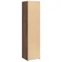 Tall brown oak veneer highboard 45x41x185 cm by , Sideboards - Ref: Foro24-3281679, Price: 100,58 €, Discount: %