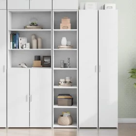 Hoher Schrank aus weißem Ingenieurholz 40x41x185 cm von , Sideboards - Ref: Foro24-3281666, Preis: 92,79 €, Rabatt: %