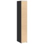 Tall black engineered wood sideboard 30x41x185 cm by , Sideboards - Ref: Foro24-846412, Price: 88,21 €, Discount: %