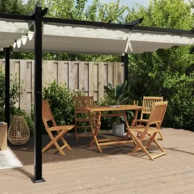 Gartenzelt mit ausziehbarem Dach aus cremefarbenem Aluminium 3x6 m von , Zelte und Pavillons - Ref: Foro24-3217061, Preis: 70...