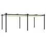 Cenador de jardín con techo retráctil aluminio crema 3x6 m de , Carpas y cenadores - Ref: Foro24-3217061, Precio: 708,93 €, D...