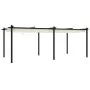 Cenador de jardín con techo retráctil aluminio crema 3x6 m de , Carpas y cenadores - Ref: Foro24-3217061, Precio: 708,93 €, D...