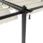 Cenador de jardín con techo retráctil aluminio crema 3x6 m de , Carpas y cenadores - Ref: Foro24-3217061, Precio: 708,93 €, D...