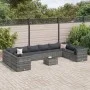 11-teiliges Gartenmöbel-Set mit grauen Polstern aus synthetischem Rattan. von , Gartensets - Ref: Foro24-3308290, Preis: 713,...