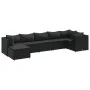 7-piece garden furniture set with black synthetic rattan cushions by , Garden sets - Ref: Foro24-3308227, Price: 523,45 €, Di...
