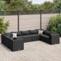 Gartenmöbel-Set 9-teilig mit schwarzen Polstern aus synthetischem Rattan von , Gartensets - Ref: Foro24-3308267, Preis: 768,5...