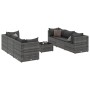 Gartenmöbel-Set 7-teilig und Kissen aus grauem Kunst-Rattan von , Gartensets - Ref: Foro24-3308026, Preis: 477,56 €, Rabatt: %