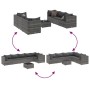 Gartenmöbel-Set 7-teilig und Kissen aus grauem Kunst-Rattan von , Gartensets - Ref: Foro24-3308026, Preis: 477,56 €, Rabatt: %