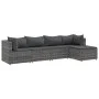 5-piece garden furniture set with gray synthetic rattan cushions by , Garden sets - Ref: Foro24-3308058, Price: 322,04 €, Dis...