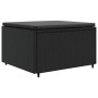 Garden set with 4-piece black synthetic rattan cushions by , Garden sets - Ref: Foro24-3308051, Price: 302,97 €, Discount: %