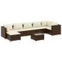 Garden set with 8 pieces of sofas and brown synthetic rattan cushions. by , Garden sets - Ref: Foro24-3308233, Price: 582,22 ...