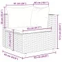Garden furniture set 10 pieces and brown synthetic rattan cushions by , Garden sets - Ref: Foro24-3308286, Price: 751,91 €, D...