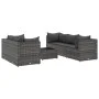 6-piece garden furniture set with gray synthetic rattan cushions by , Garden sets - Ref: Foro24-3308018, Price: 391,35 €, Dis...