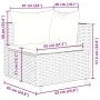 7-piece garden furniture set with gray synthetic rattan cushions by , Garden sets - Ref: Foro24-3308231, Price: 433,85 €, Dis...