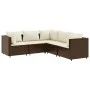 Garden furniture set, 5 pieces, with brown synthetic rattan cushions. by , Garden sets - Ref: Foro24-3308121, Price: 387,47 €...